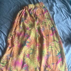 Shein vacay tropical wide leg pants